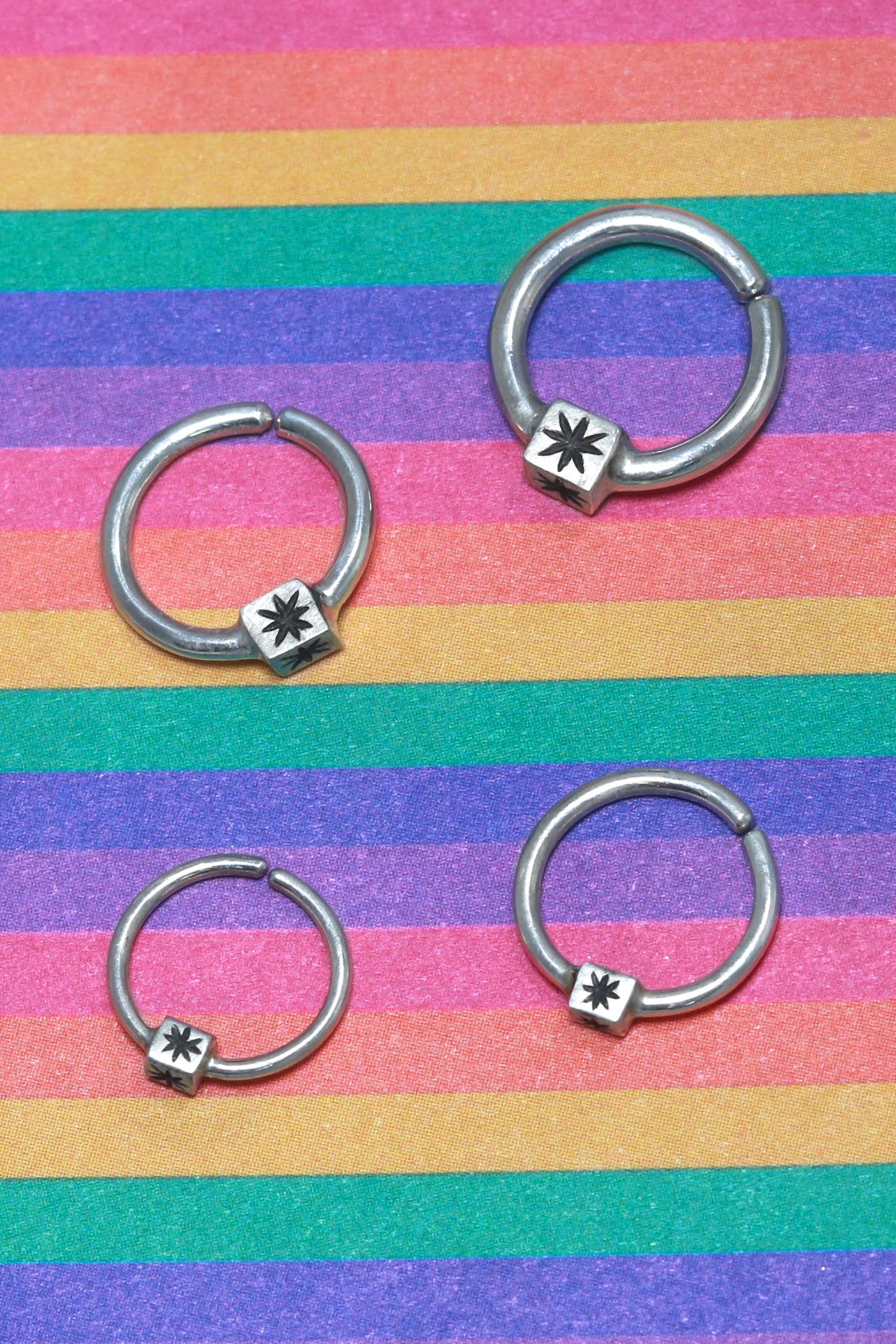 Star Cube Body Jewelry Hoop