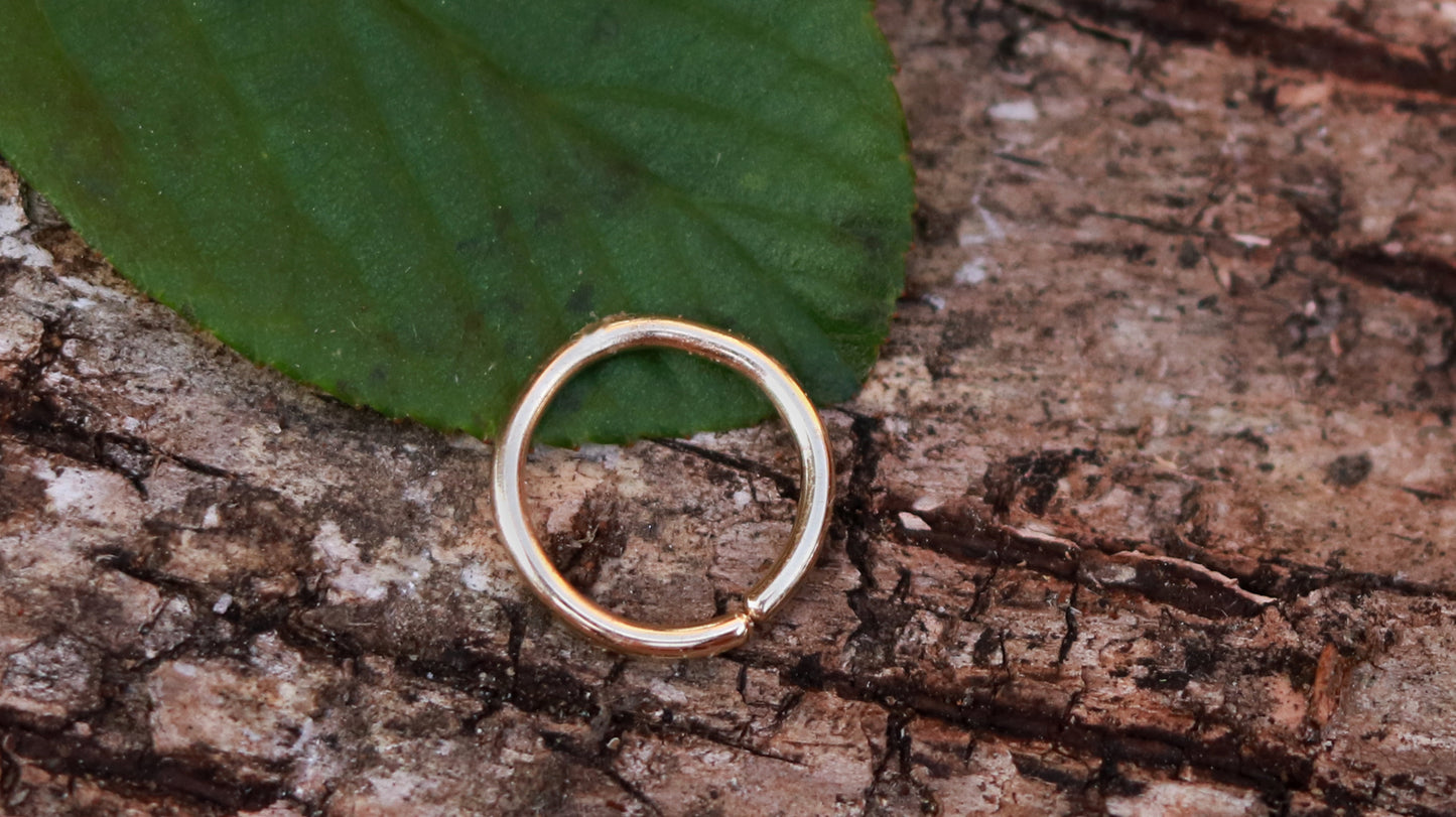Solid 14k gold septum body jewelry hoop 20g 18g 16g 14g 5mm 6mm 7mm 8mm 9mm 10mm 11mm 12mm yellow gold rose gold white gold silver septum daith helix nostril lip eyebrow piercing anti tragus tragus rook lobe