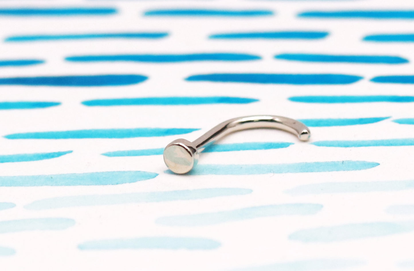 Dot Nostril Stud - Solid 14k Gold or Silver