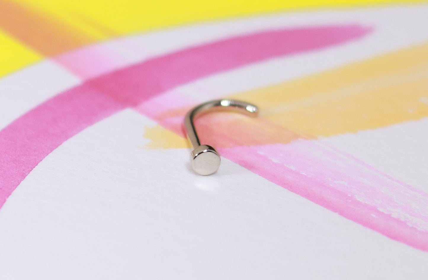 Dot Nostril Stud - Solid 14k Gold or Silver