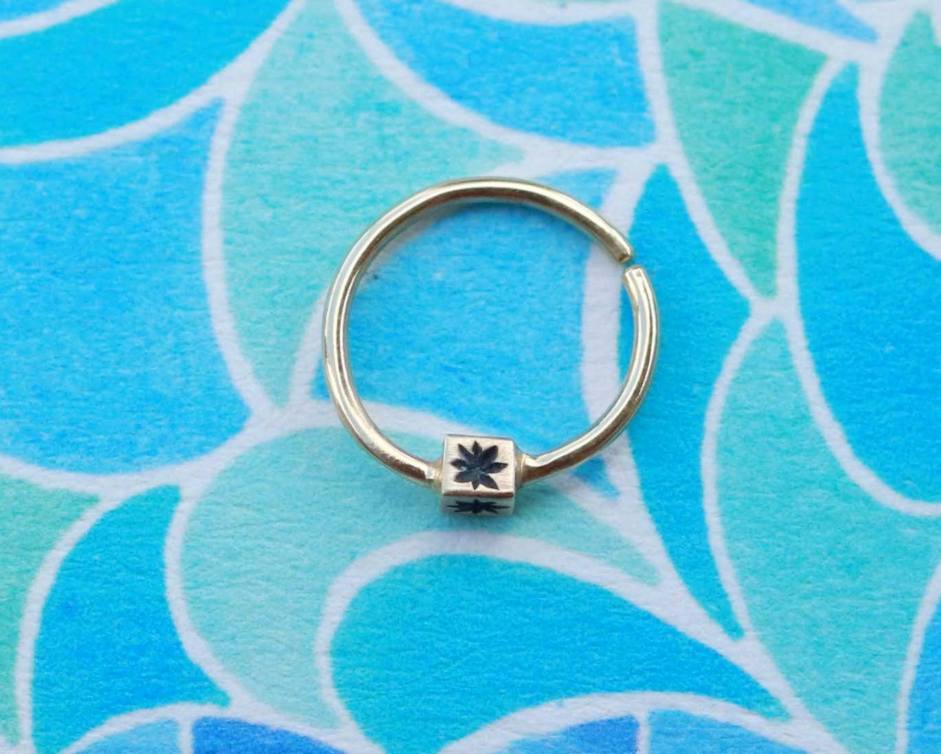 solid sterling silver body jewelry hoop helix cartilage septum nose ring daith rook piercing tragus piercing anti tragus piercing lobe piercing handmade star 20g 18g 16g 14g  6mm 8mm 9mm 10mm