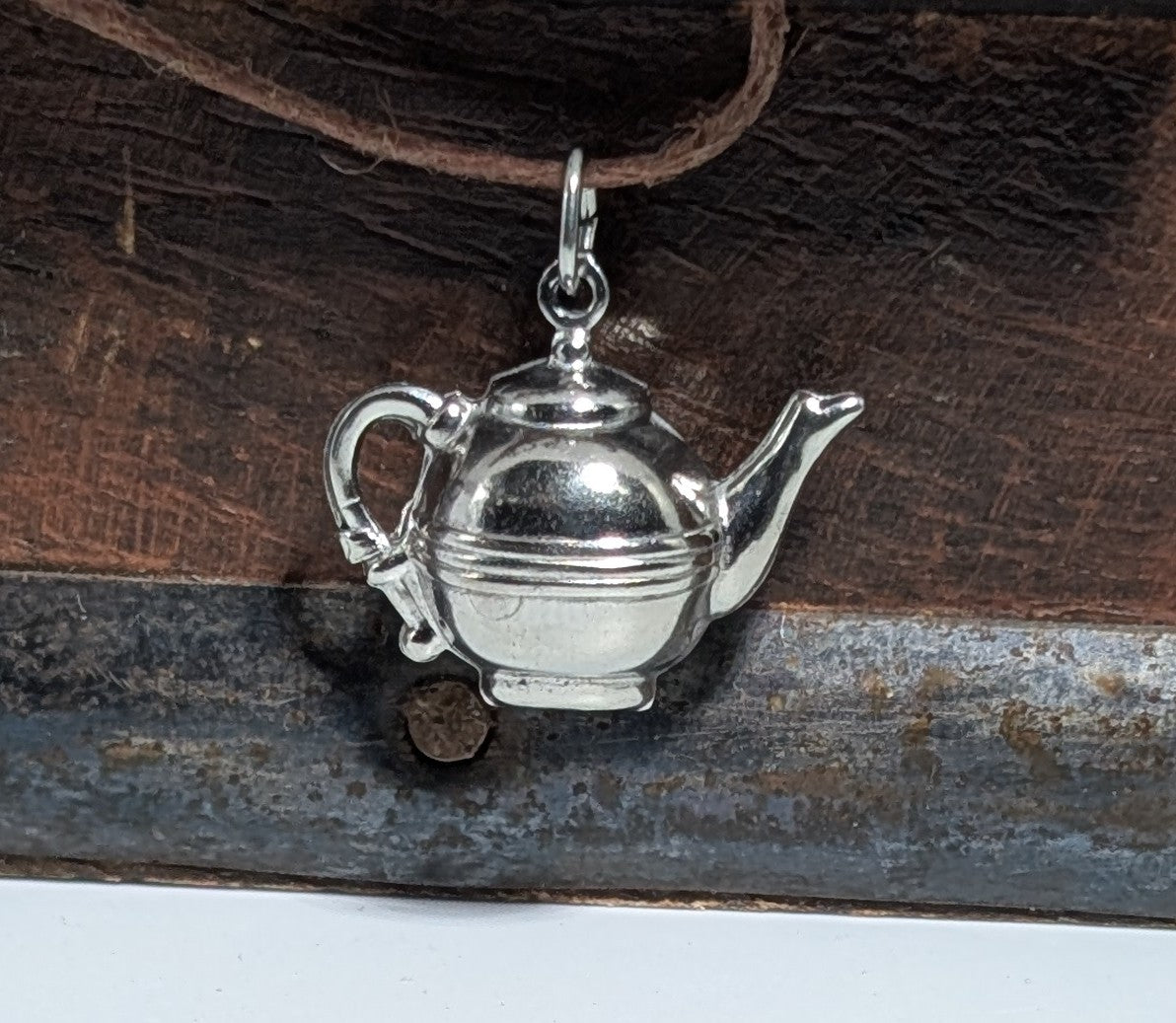 Vintage P&B Sterling Silver 3d Teapot Charm