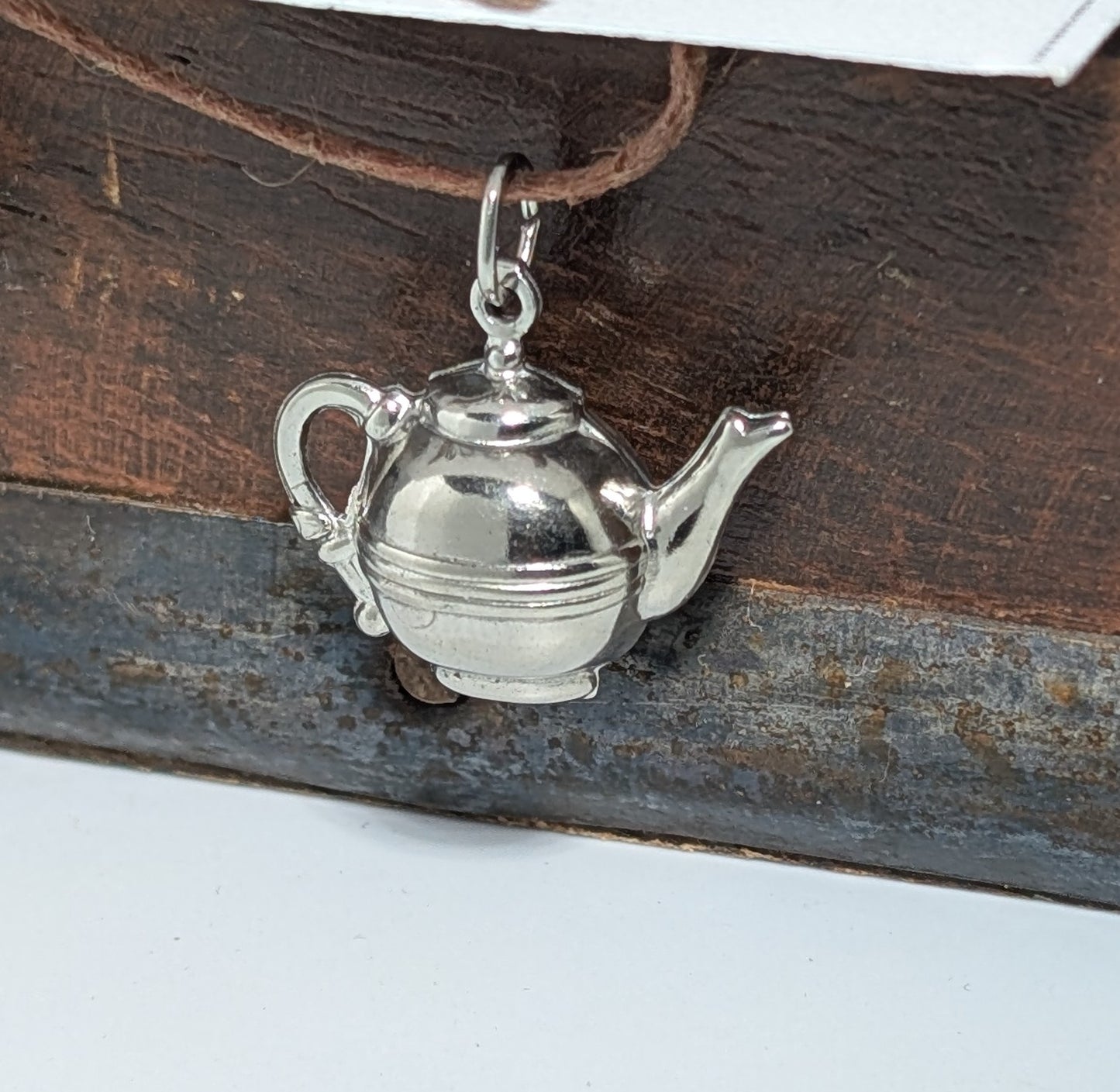 Vintage P&B Sterling Silver 3d Teapot Charm