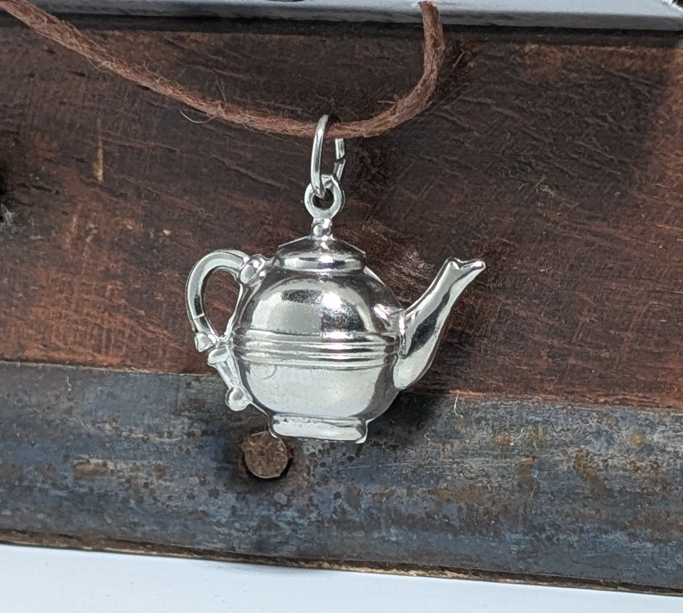 Vintage P&B Sterling Silver 3d Teapot Charm