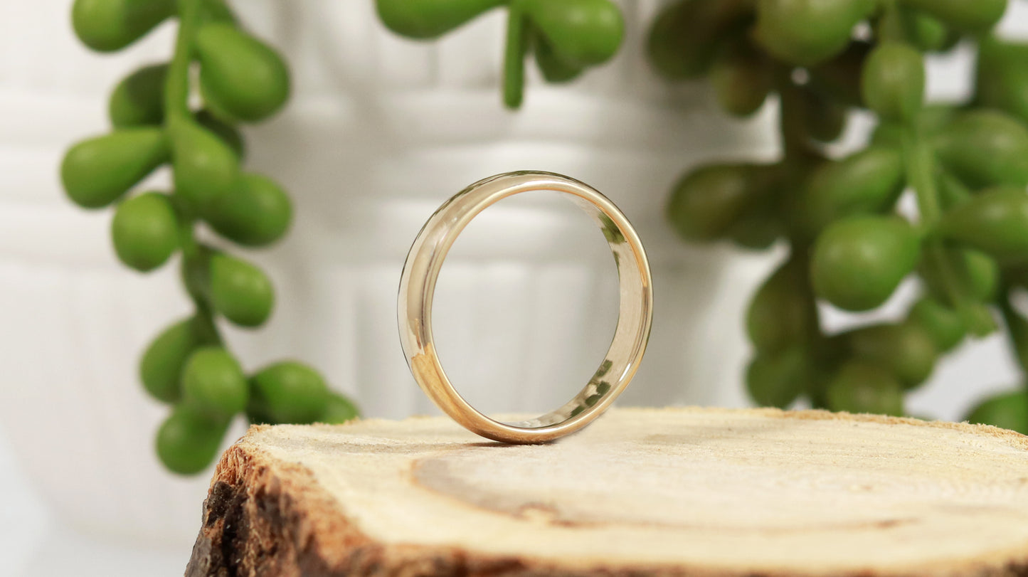 5mm 14k Gold Domed Ring Band