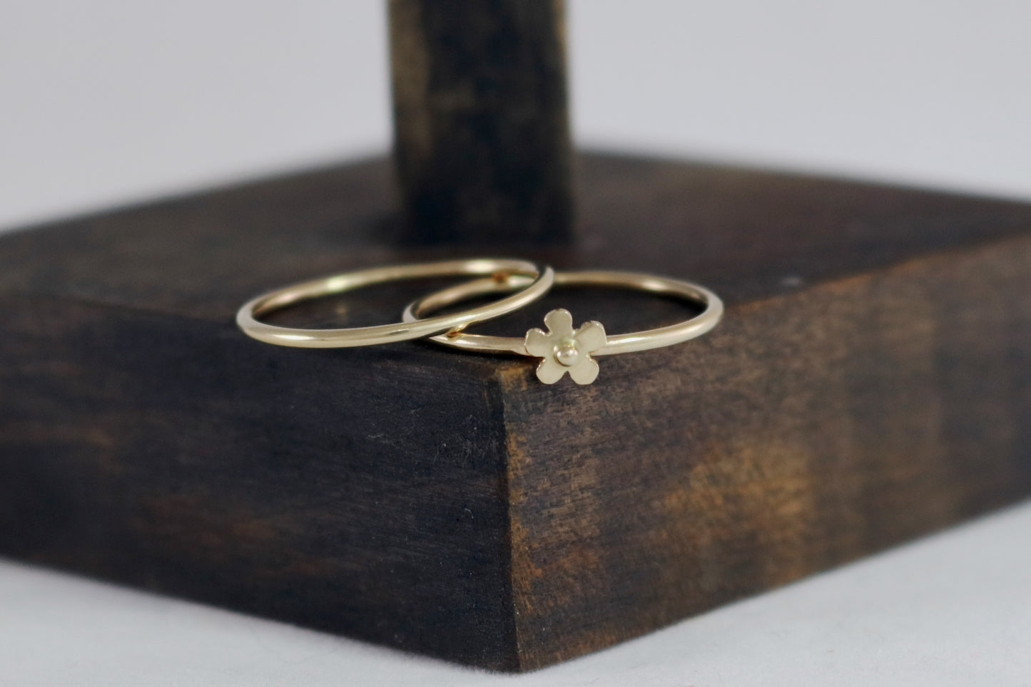 14k yellow gold polished stacking ring.