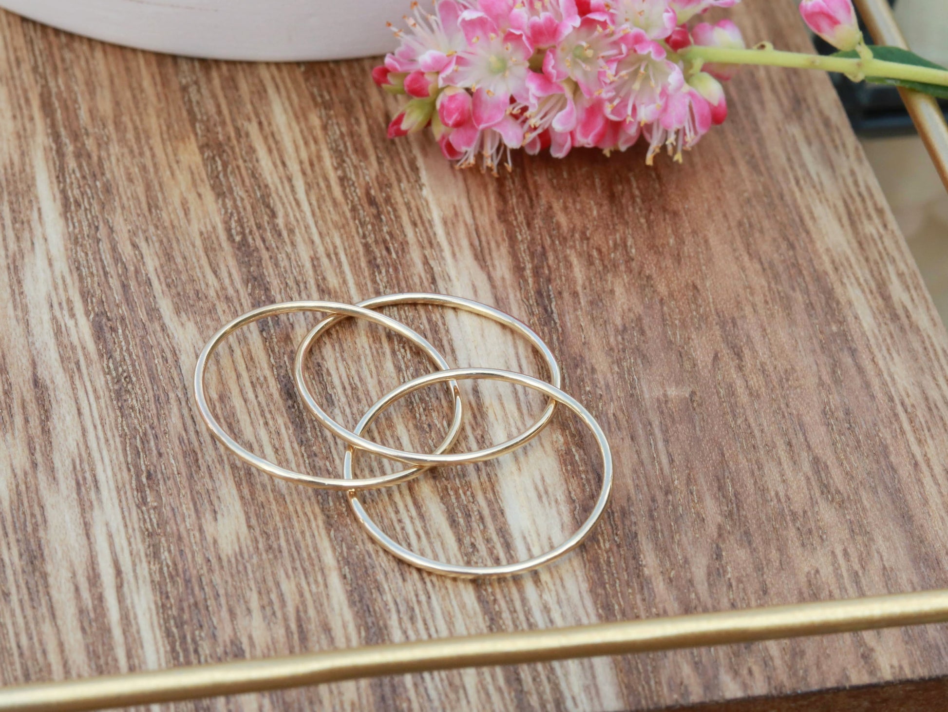 14k Gold Fidget Ring 14k Rose Gold / 5.75 14k Gold Fidget Ring 14k Rose Gold / 5.75