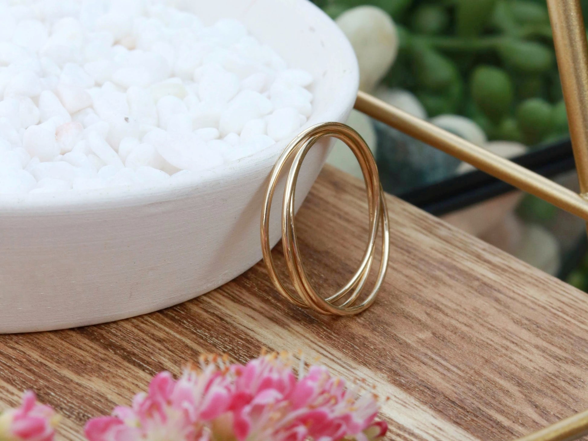 14k Gold Fidget Ring - 14k Rose Gold / 5 14k Gold Fidget Ring - 14k Rose Gold / 5