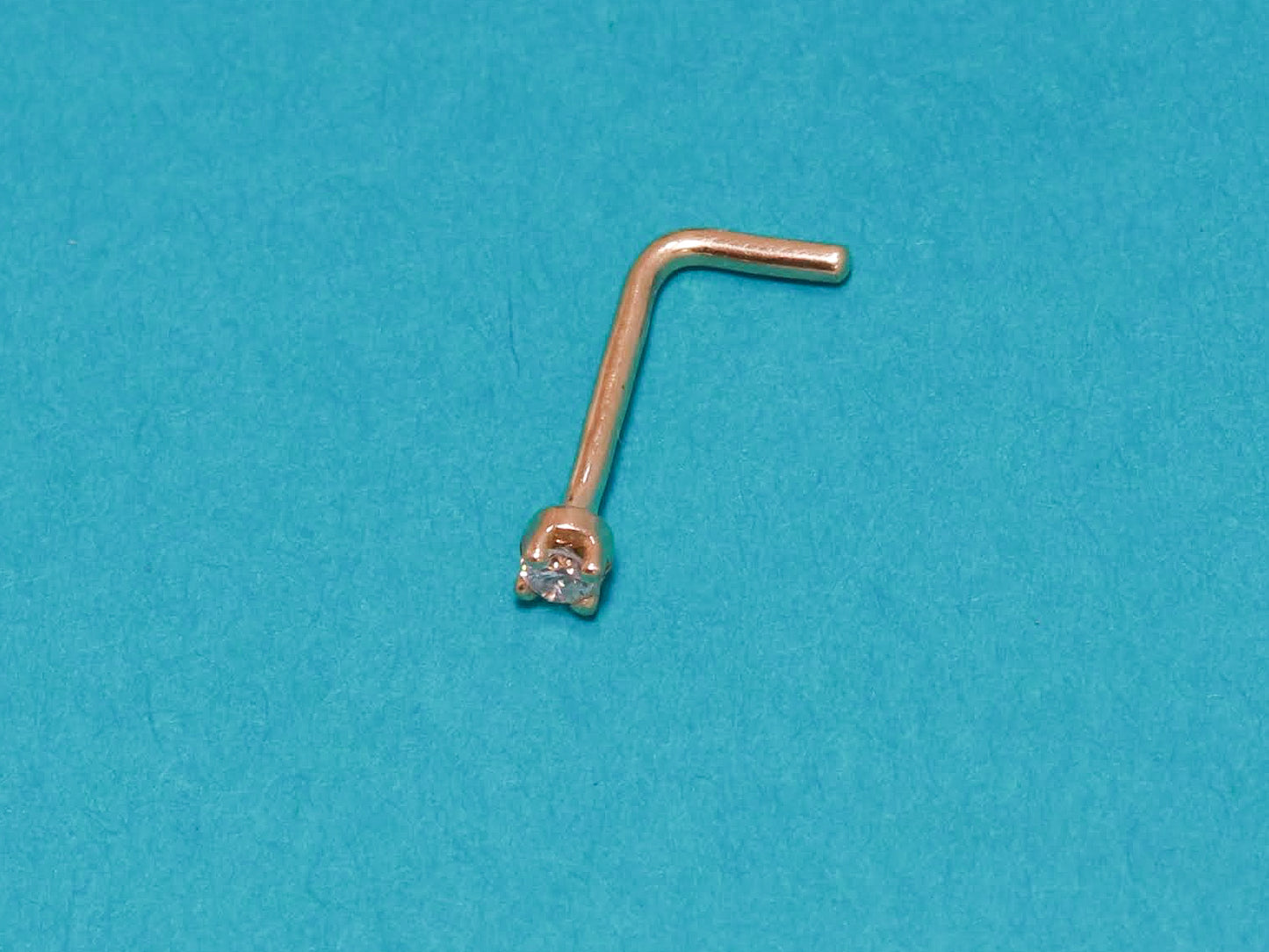 Nostril stud, gemstone, prong set stud, nose ring, nose stud, J nose stud, L nose stud, 2mm nose stud, nose ring, nose piercing, 20g, 18g, 16g  body jewelry