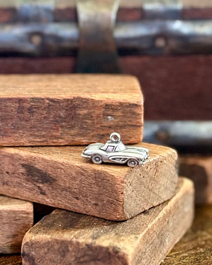 Vintage Buick Car Charm - Solid Sterling Silver