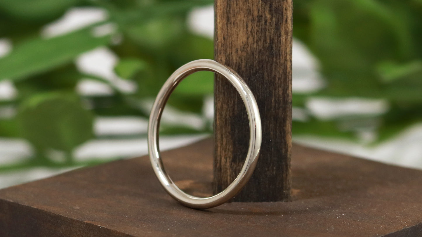 2mm 14k Gold Round Ring Band