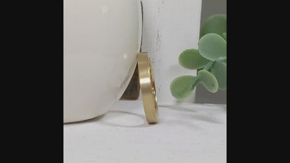 3mm Solid 14k Gold Matte Finish Outside, Polished Inside, Ring Band